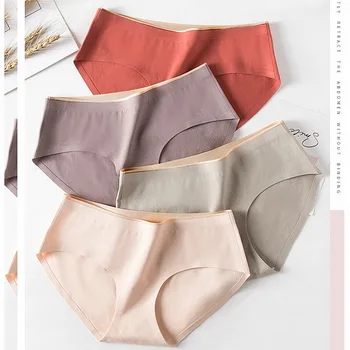 

Pure Cotton Seamless sexy women panties Antibacterial All-cotton Oversize Underwear for Ladies