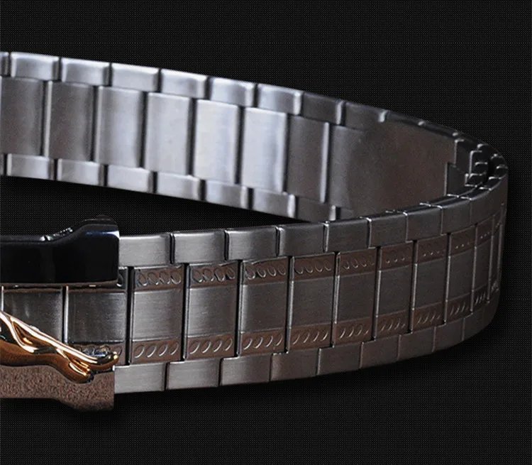 High-end belt men's stainless steel self-defense belt fitness waist chain metal personality youth long outdoor self-defense belt