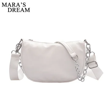 

Mara's Dream 2020 New Solid Color Fashion Simple Small Bag Women's Shoulder Bag Underarm Bag Summer Wild Messenger Bag