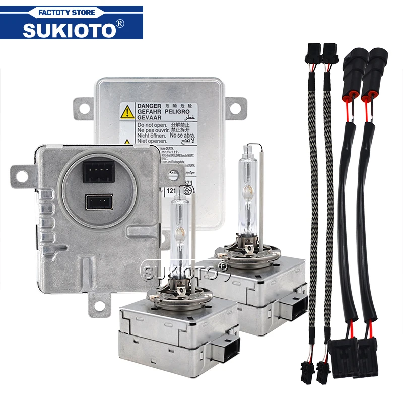 SUKIOTO Metal 55W D3S 6000K HID Xenon Lamp Kit Xenon D1S Electronic Ballast OEM W003T20171 HID Headlight Bulb 4300K 5000K 8000K  (2)