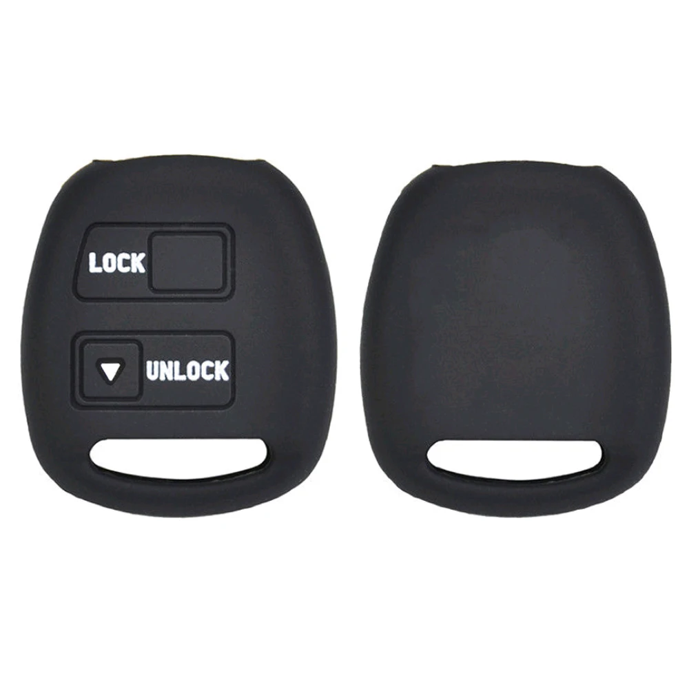 2Buttons Silicone Car Remote Key Fob Shell Cover Case Fit For TOYOTA CAMRY RAV4 PRADO COROLLA AVENSIS LAND CRUISER YARIS