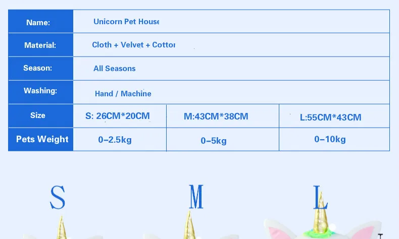 Adorable Unicorn Mini House For Pets