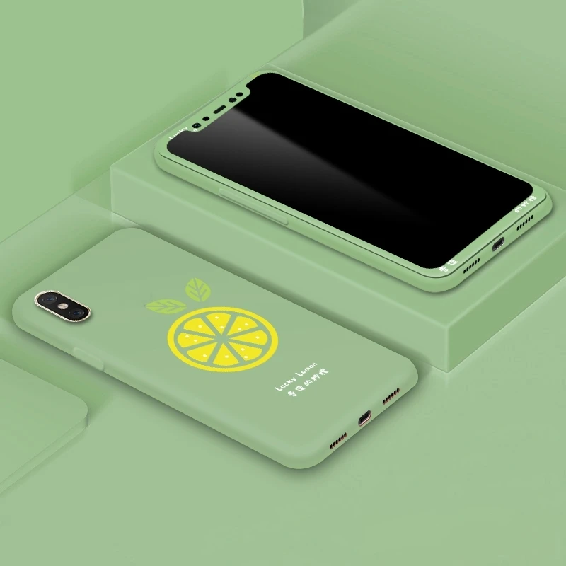 Защитный чехол для экрана для iPhone 11 Xs Max Xr Xs X 8 7 6 S, защитная пленка из закаленного стекла и матовая мягкая оболочка - Цвет: Pattern 1