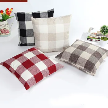 

Plaid Pillow Cover Lattice Sofa Bed Home Decor Pillow Case Cushion Cover Cojines Decorativos Para Sof Decorative Pillows