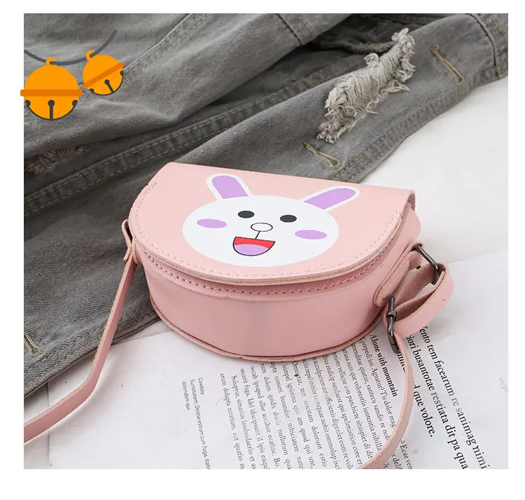 Новые милые из искусственной кожи с рисунком из мультфильма Детский кошелек для монет, сумка через плечо из искусственной маленькая сумка через плечо с ремешком Длина регулируемая детская сумка-мессенджер