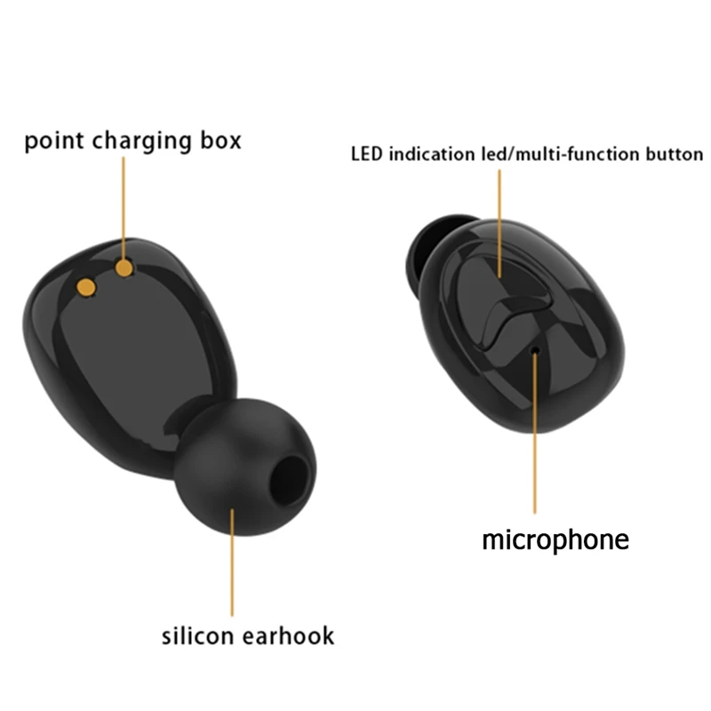 Продвижение- Tw20 Мини Bluetooth V5.0 Наушники Hi-Fi звук Шум снижение наушники с зарядом чехол для Вождение Спорт Бег Wa