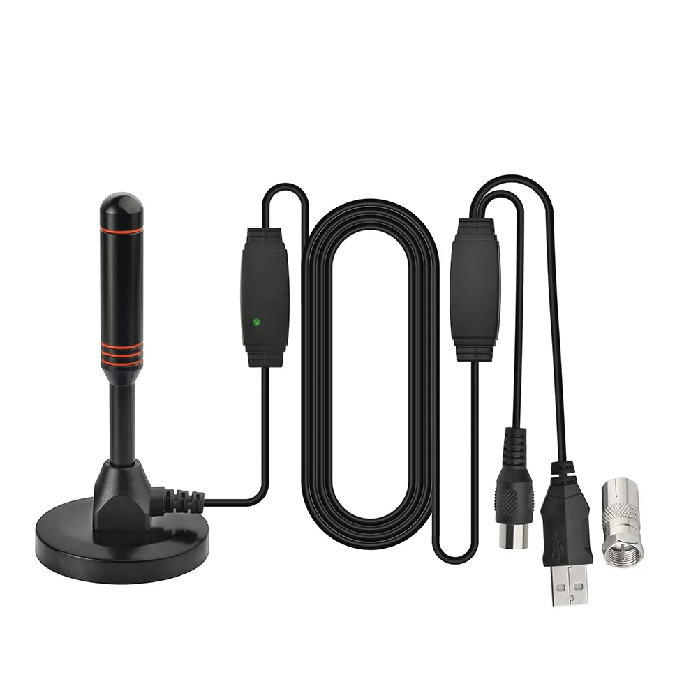 Усиленная цифровая ТВ антенна DVB T портативная комнатная Freeview HD Усилитель сигнала