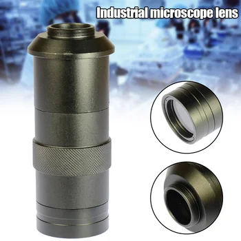 

Industry Microscope Camera C-mount Lens Glass 8X-130X Magnification Adjustable 25mm Zooms Eyepiece Magnifier DQ-Drop