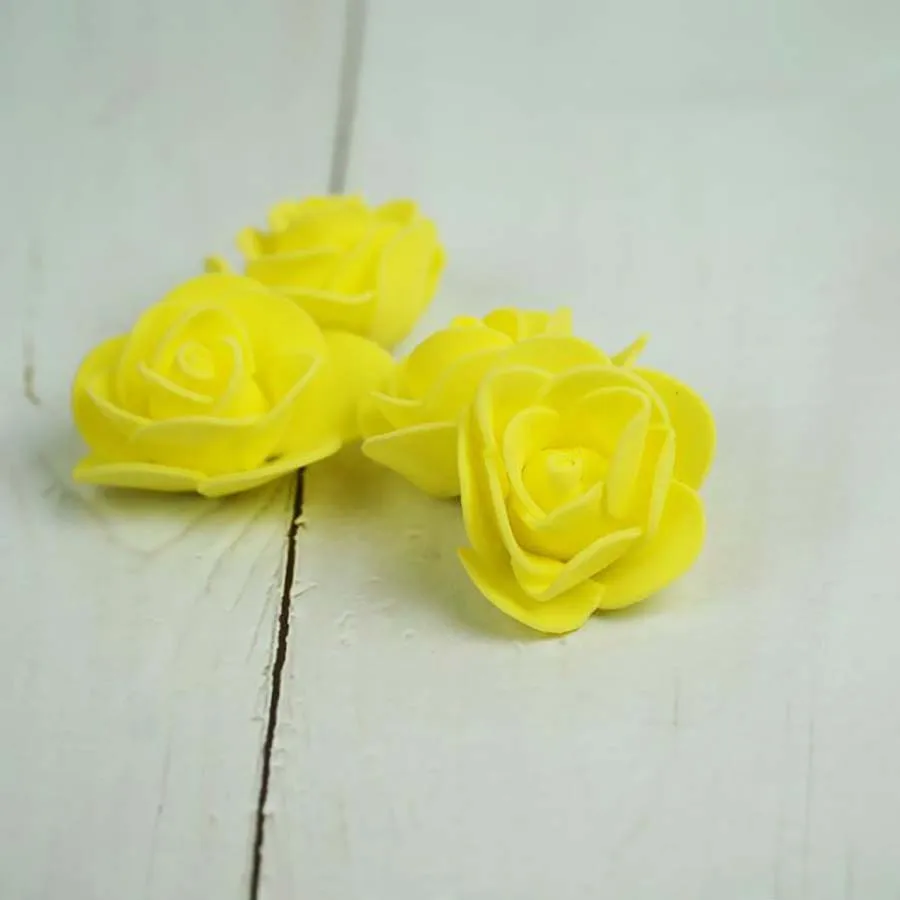thumbnail image 1 of 10/30/50/100 piezas de flores artificiales de espuma para el hogar, accesorios de decoración para bodas, osos de espuma falsos, álbumes de recortes, decoraciones navideñas DIY, 1 of 5