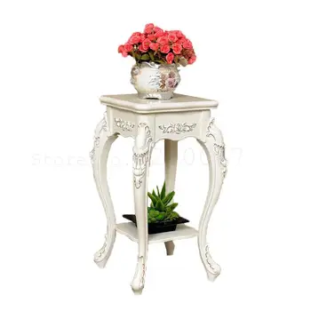 

European Style Flower Shelf Indoor Flower Shelf Living Room Flowers Several Green Radish Flower Pot Shelf Landing Luxury