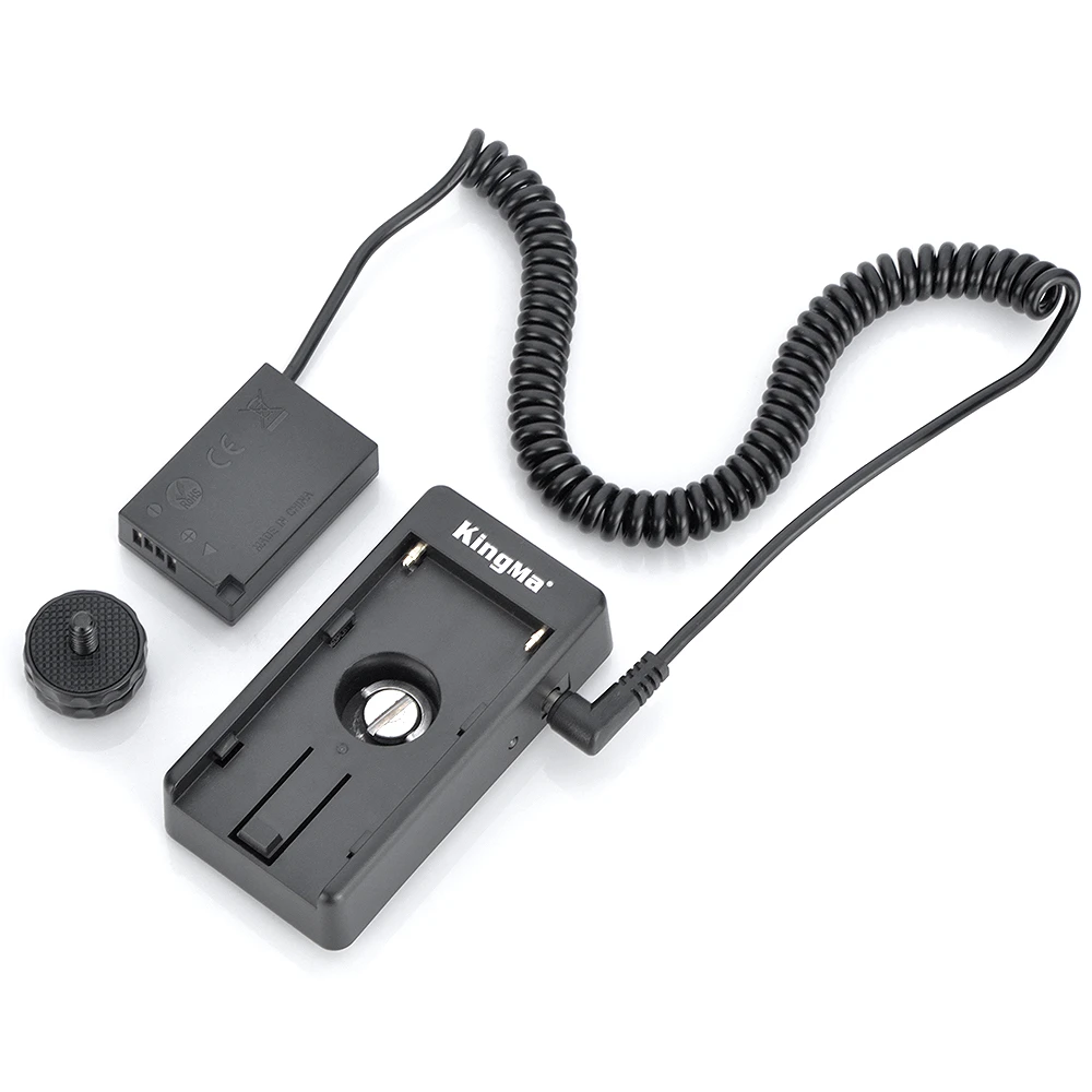 KingMa LP E17 Dummy Battery with NP F Battery Adapter Plate For Canon