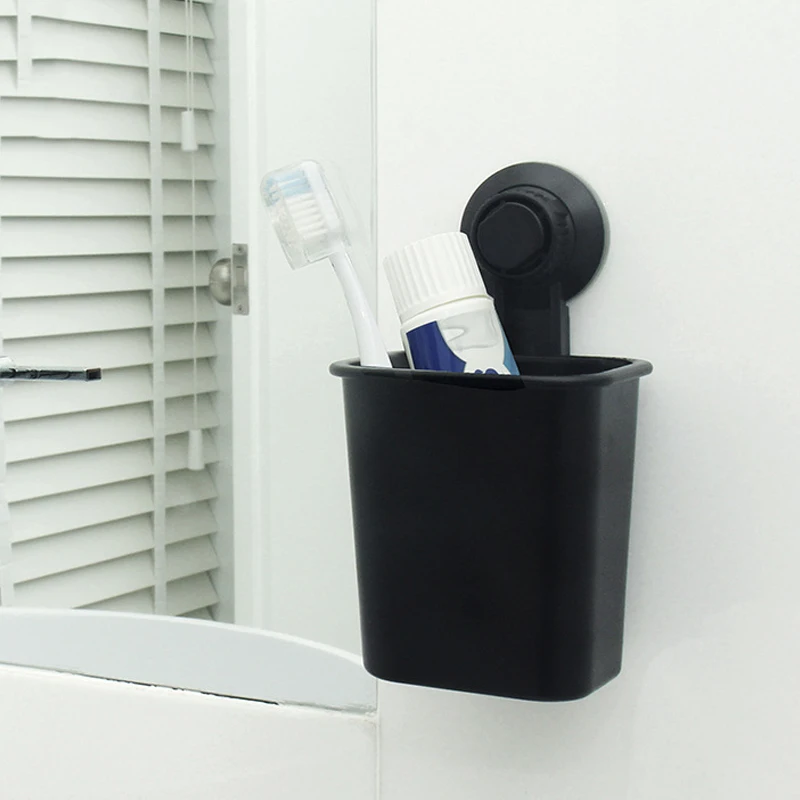 Многофункциональная прочная стойка для зубной щетки в форме стены, держатель на присоске для зубной пасты, настенный прочный для ванной H99F