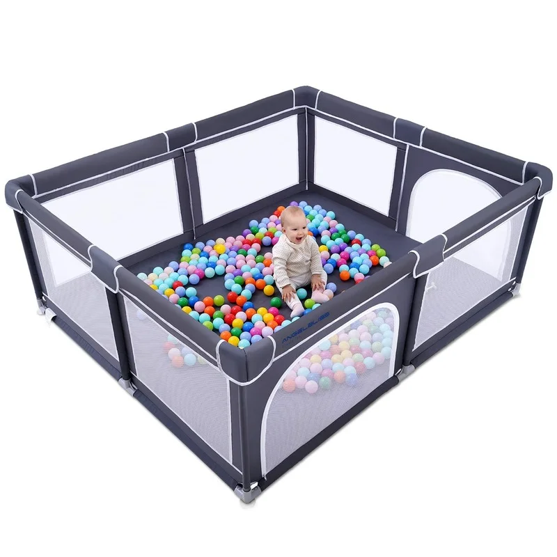 Baby Toddler Playpens Indoor and Outdoor Children's Activity Centers with Non-slip Bases Rugged and Breathable Mesh