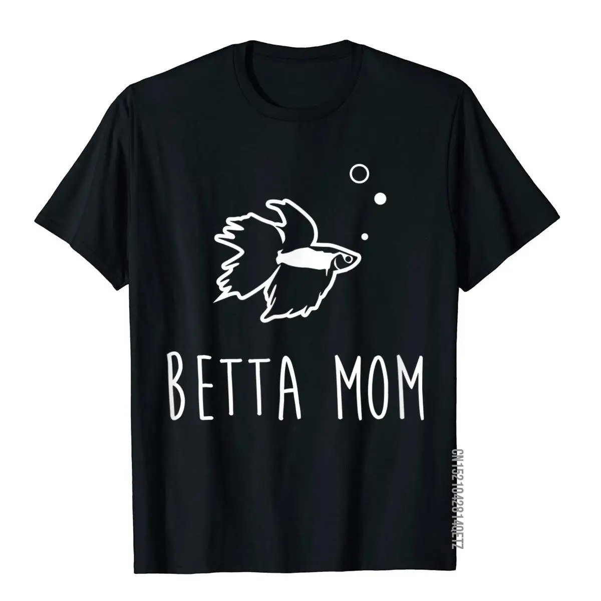 Betta Fish Betta Mom Funny Cute Pet Owner Gift T-Shirt__B11129black