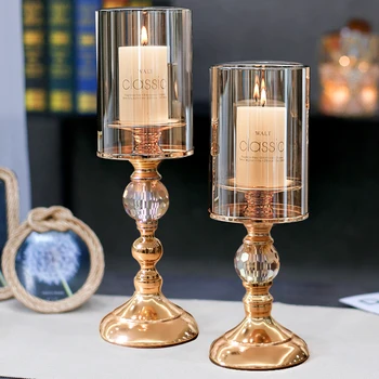 

Moroccan Candle Holders Decor Crystal Glass Table Centerpiece Modern Home Decor Nordic Centros De Mesa Tea Light Holder BA60ZT
