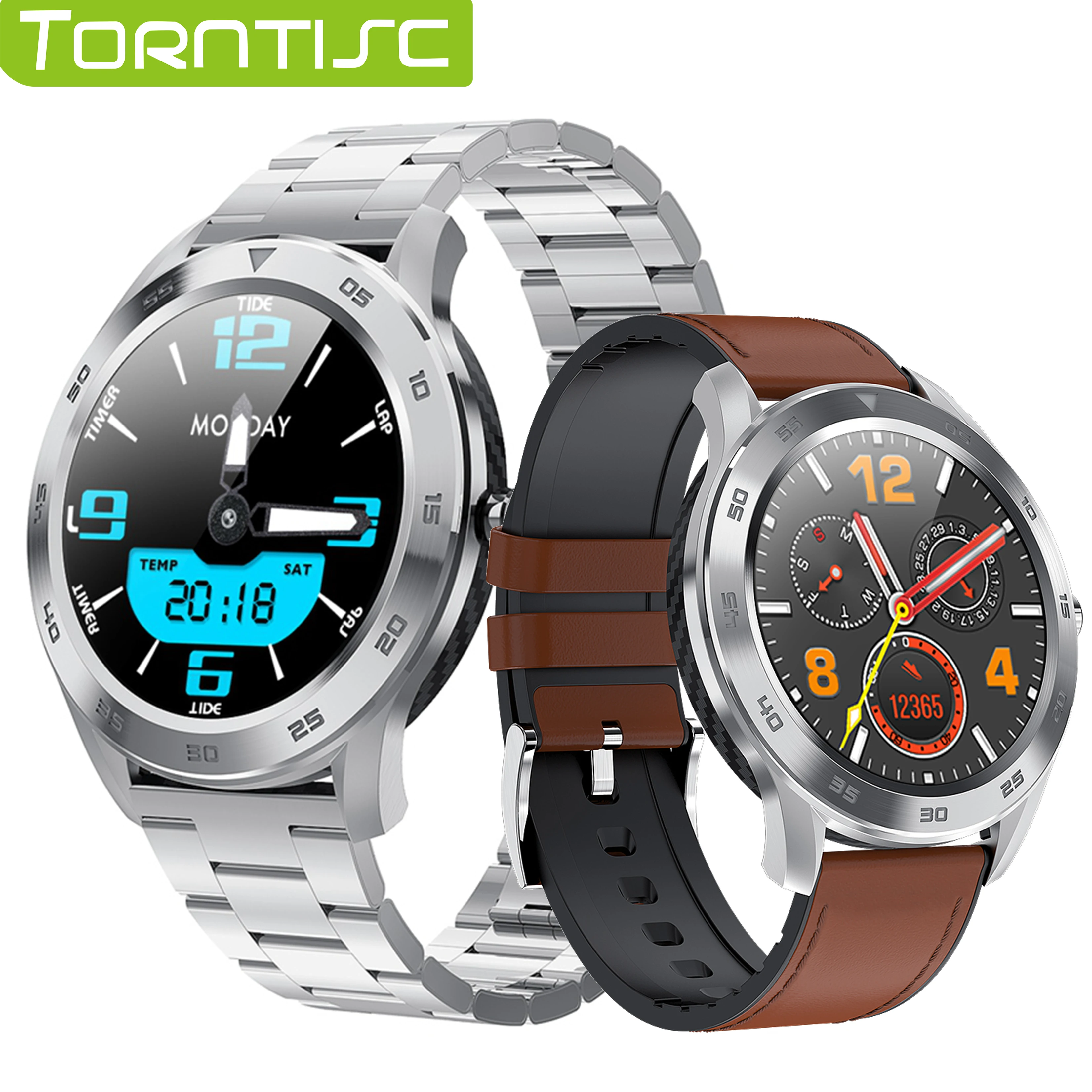 Смарт-часы Torntisc DT98 мужские часы С телефонным звонком ЭКГ PPG Полный Круглый
