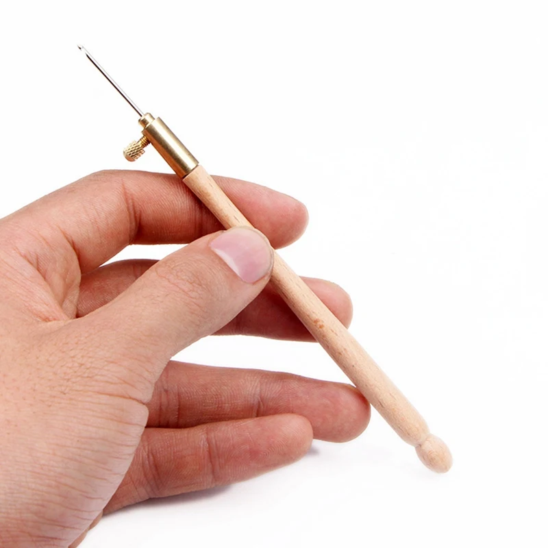 Лидер продаж 2,2 см крючки для вязания крючком с 3 иглами инструменты для вышивания блестящими пайетками спицами набор крючков для вышивания бисером