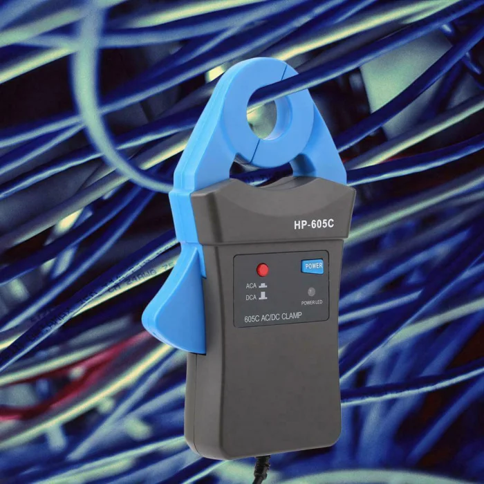 HP-605C Цифровой мультиметр адаптер 6A/40A AC/DC Клещи автоматический зажим для амперметра метр FKU66
