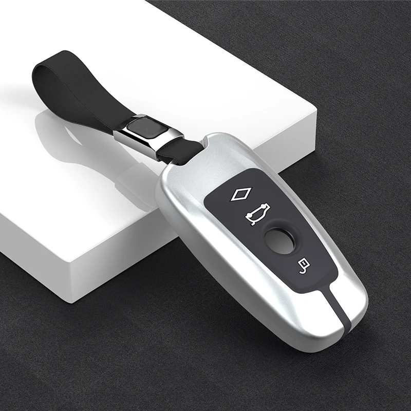 Alloy 3/4 Button Smart Remote Car Key Shell Fob For Bmw Cas4 F 3 5 7 Series E90 E92 E93 X5 F10 F20 F30 F40 Key Case Cover - - Racext™️ - - Racext 33