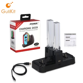 

6 in 1 USB Charging Dock Stand TNS-1756 For Nintend Switch with LED Indication to 2 Pro Controller Charger or 4 Joy-Con Charger