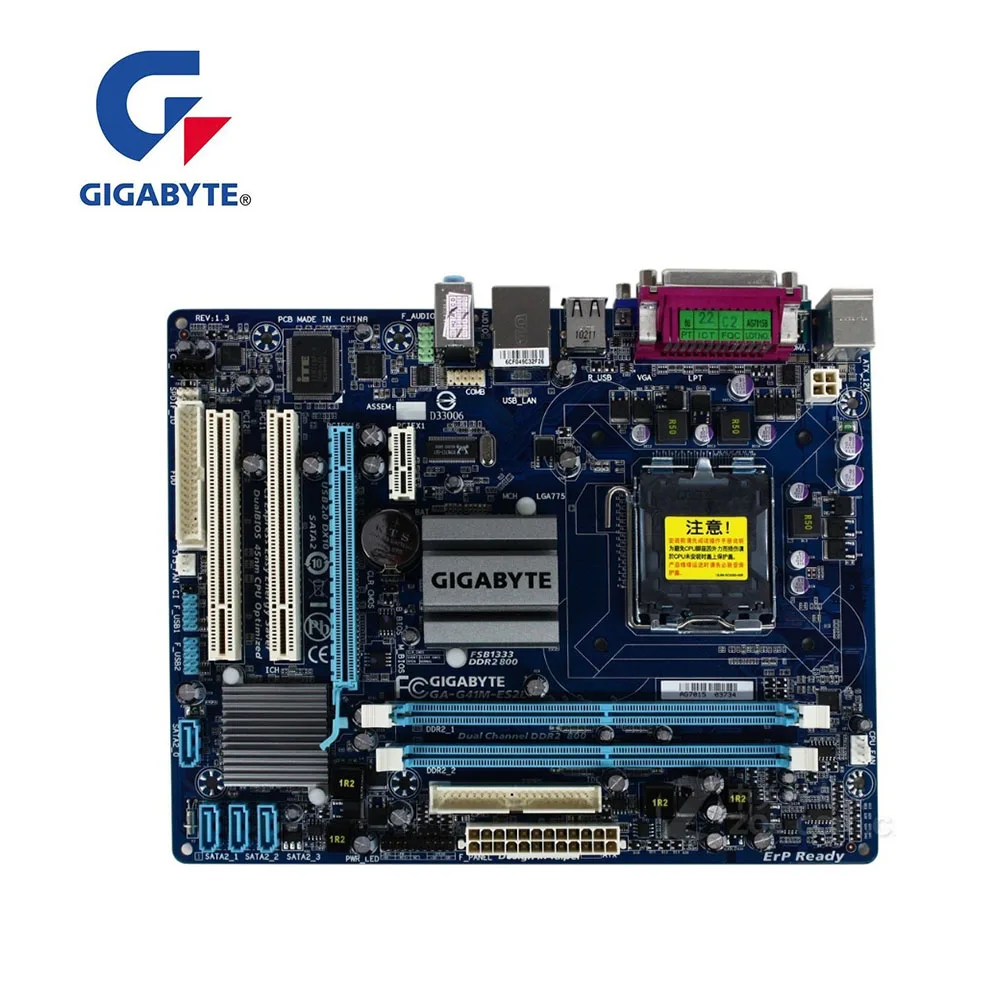 Для GIGABYTE GA G41M ES2L rev 1.x настольная материнская плата G41 розетка LGA 775 DDR2 SATA II