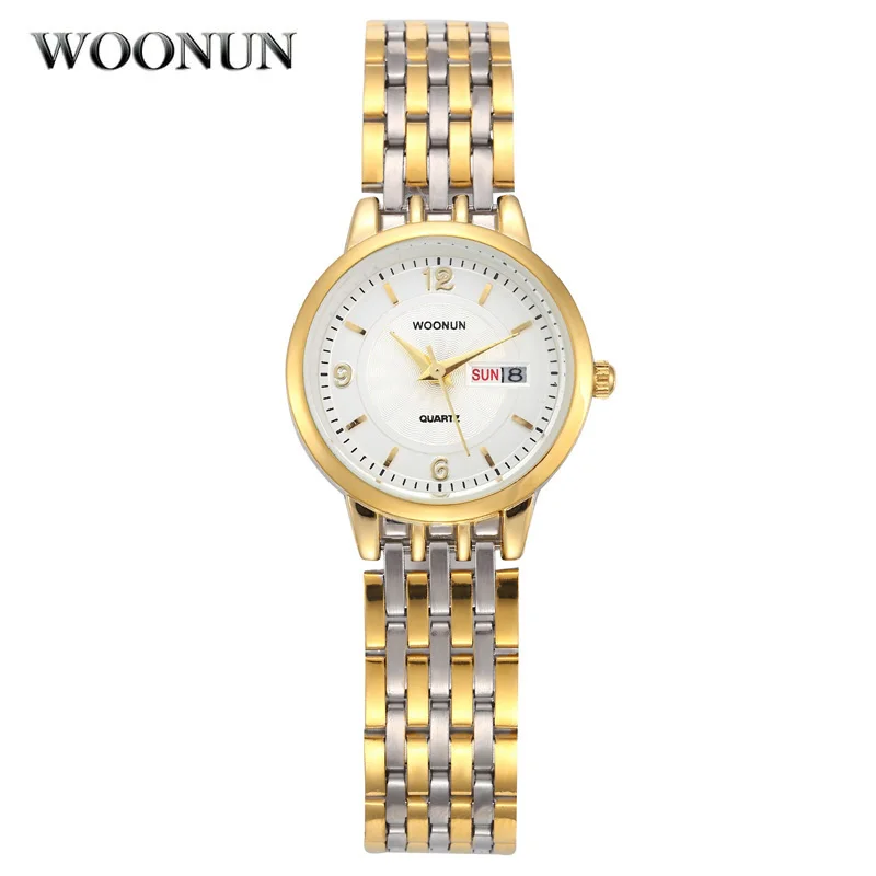 New Fashion Luxury Watch Women Gold Watches Full Steel Date Day Orologi Da Polso Al Quarzo Miglior Orologio Da Regalo Reloj Mujer Relogio Feminino