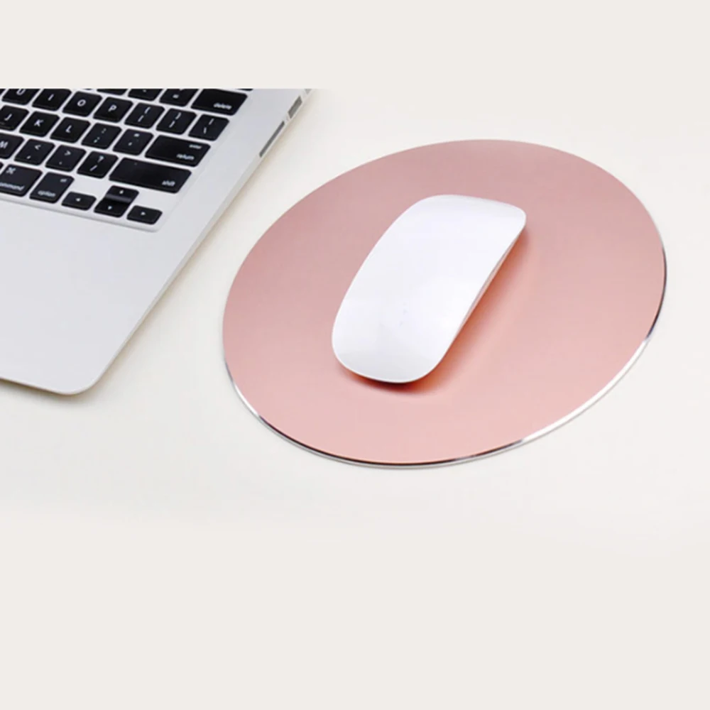 

Waterproof Round Desktop Gaming Mouse Mat Pad Aluminum Alloy Simple Office Game Laptop Desktop Game Keyboard Mouse Pad Mat
