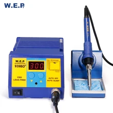 WEP 939BD Quick Heating Electroic Soldering Iron Digital Soldering Iron Soldering Station DIY Kit Tools Temperature Ajustable
