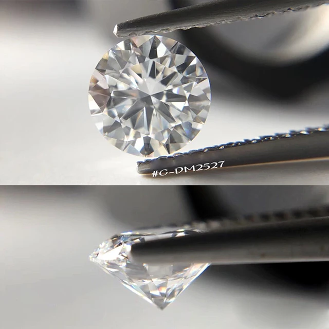 0.3ct 4mm F  Round HPHT Real Diamond Lab Grown Diamon Lab Grown Diamond with Certificated 3