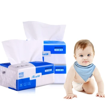 

10 Bags Log Pumping Paper towel 300 pieces/bag of log tissue paper and baby tissue paper extraction type face tissue paper