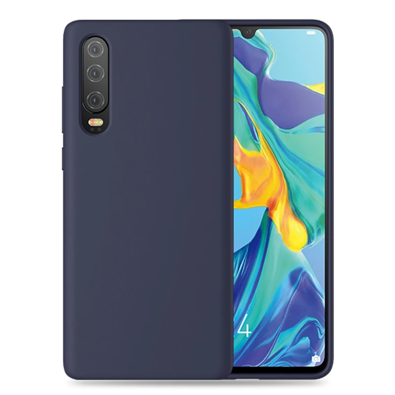 Матовый Мягкий ТПУ силиконовый чехол для huawei P30 Pro P20 Lite mate 20 Lite P Smart Nova 3 3i 4 Ультратонкий чехол-накладка - Цвет: DBlue