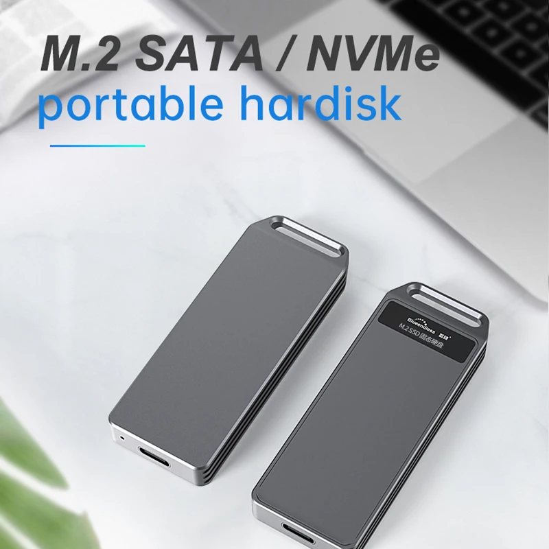 

UTHAI New M.2 Mobile HDD Enclosure NVMe/SATA To USB 3.1 Mini Solid State Hard Disk Box External 2242 Transmission Speed 10Gbps