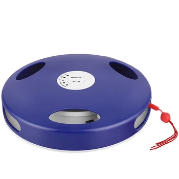 

Electric Cat Toy Tail Spin Rat, 5 Action Modes Auto Manual Rat Sound Interactive Hunt Chasing Robotic Cat Mouse Tail Toy, Floor