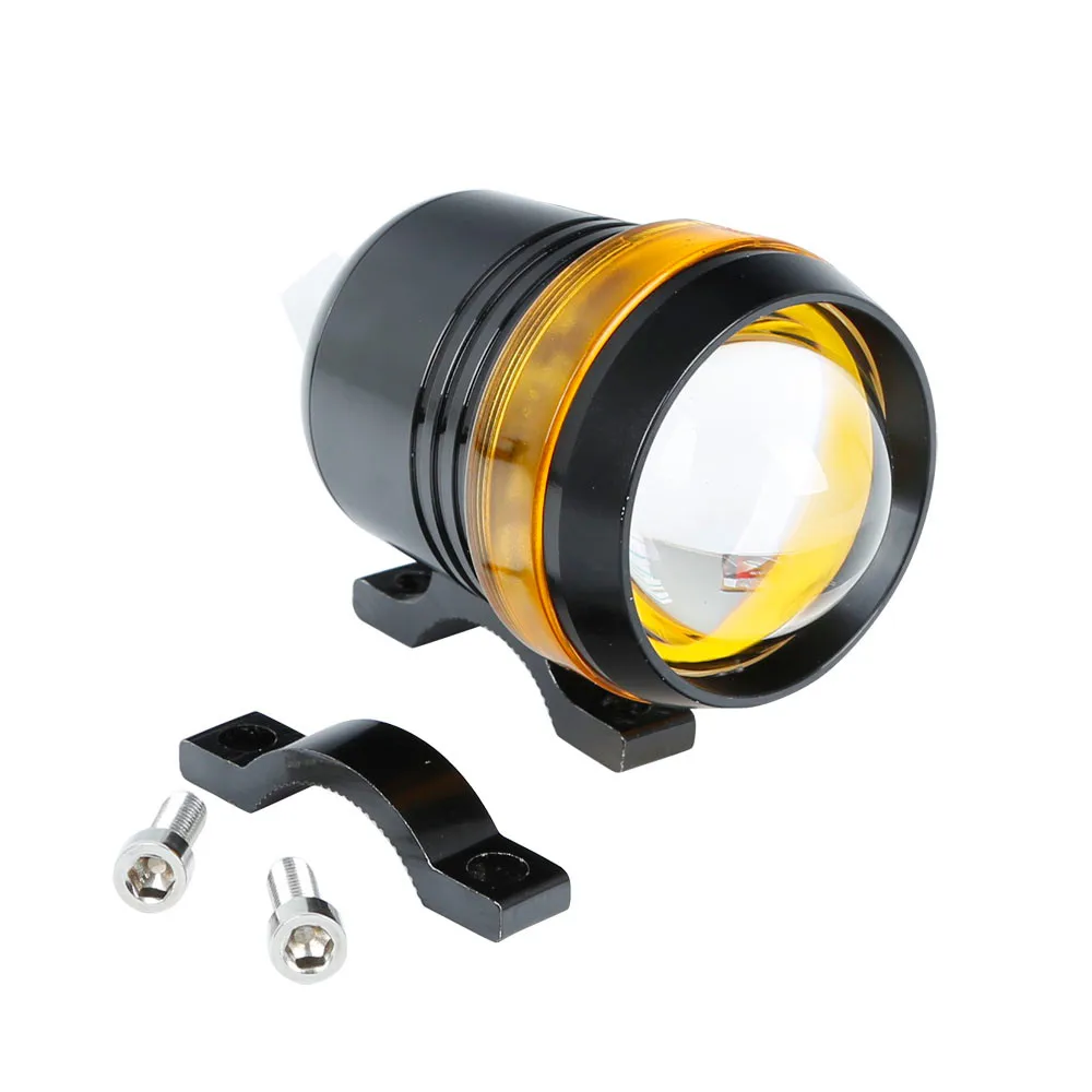 Hot Universal Waterproof Black Shell U3 LED Motor Bike Motorcycle Headlight Spot Light (3)