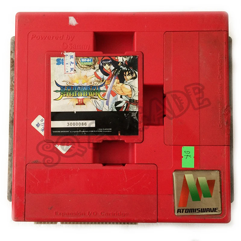 Samurai Shodown Sammy Atomiswave материнская доска металлическая Slug 6 оригинальная из Японии вторая рука для монетоприемник Аркада amusemen аркадная игра шкаф - Цвет: Samurai Shodown