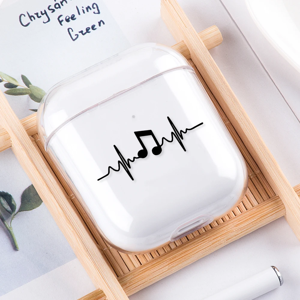 Прозрачный чехол-накладка для AirPods 1, 2, Жесткий ПК, Cristal, милый мультяшный защитный чехол для наушников Air Pod Pro Funda Coque для AirPods 2 Box