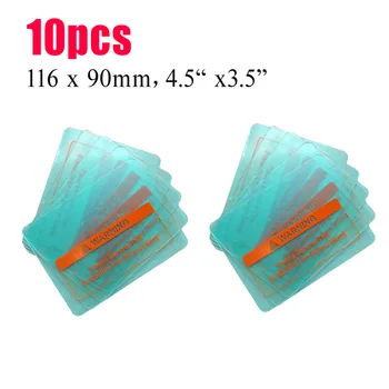 

10pc Brand New And High Quality 4.5 X3.5 Inch New Lens Splash Guard Cap Clear Cover For Welding Helmet Mask