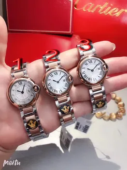 

Classic New Women Rose Gold Silver White Rome Japanese Quartz Stainless Steel Sapphire Lady Watch 28mm Limited Sport AAA+