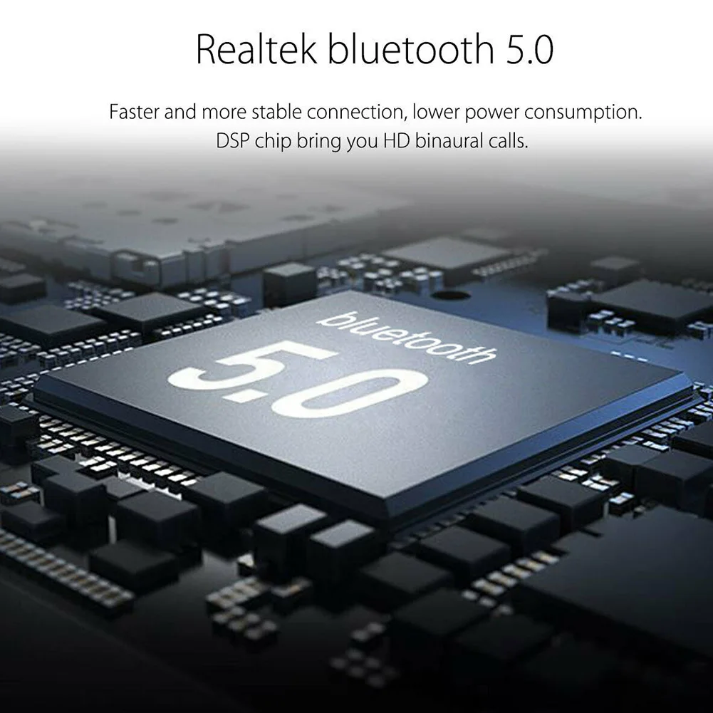 Bluetooth 5,0 стерео звук беспроводные наушники водонепроницаемый портативный вызов громкой связи цифровой в ухо смартфон устойчивое Спорт