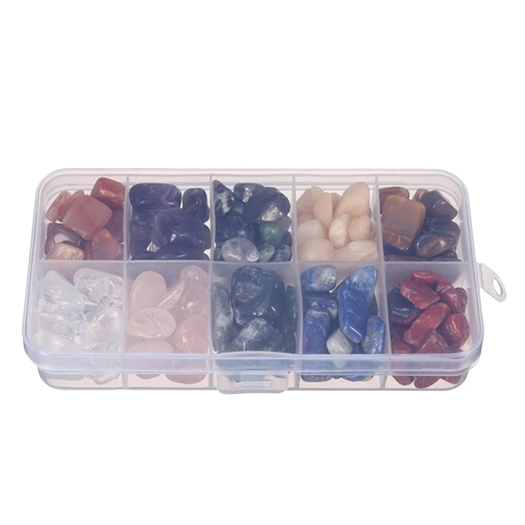 10 Colors Gemstone Chips Stone Rock Bead For Necklace Bracelets Jewelry