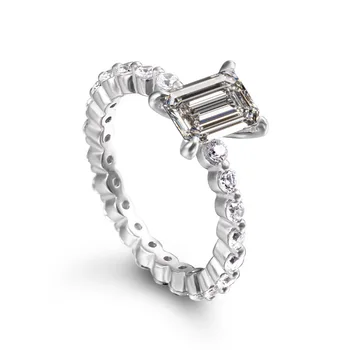 

Solid Sterling 925 Silver Ring Ladies Luxury Personality Citrine Fashion Ring High Quality Never Fade TL-036