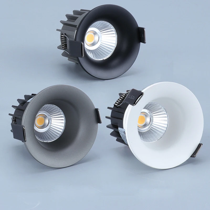 Dimmable recesse round LED Downlights COB Ceiling lamp Spot Lights 7W 9W 12W LED Light led panel light Indoor Lighting