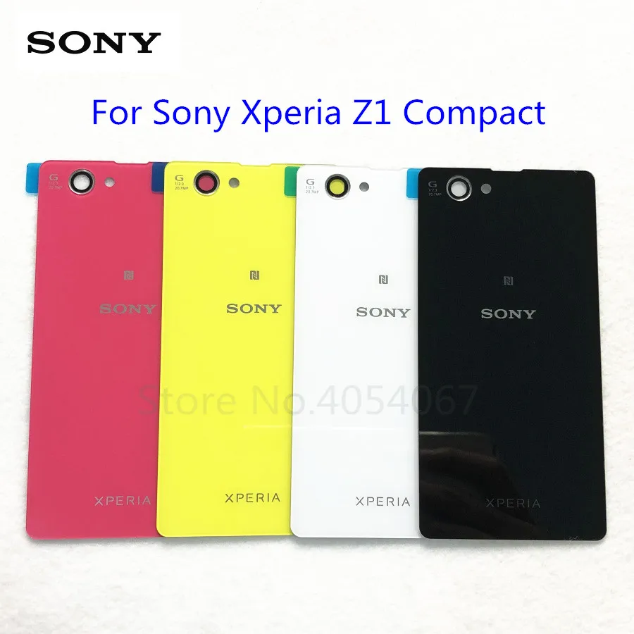 Корпус аккумуляторной двери задняя крышка для Sony Xperia Z1 Compact Mini D5503 M51W запасные