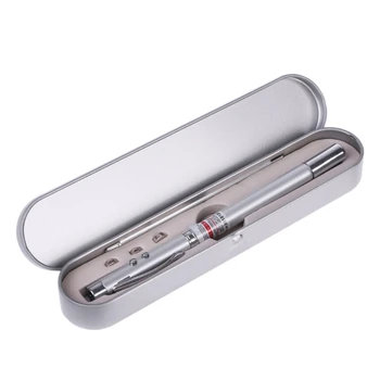 

5 in 1 Power Point Telescopic Red Laser Pointer Pen Teaching Tool Ball LED Light