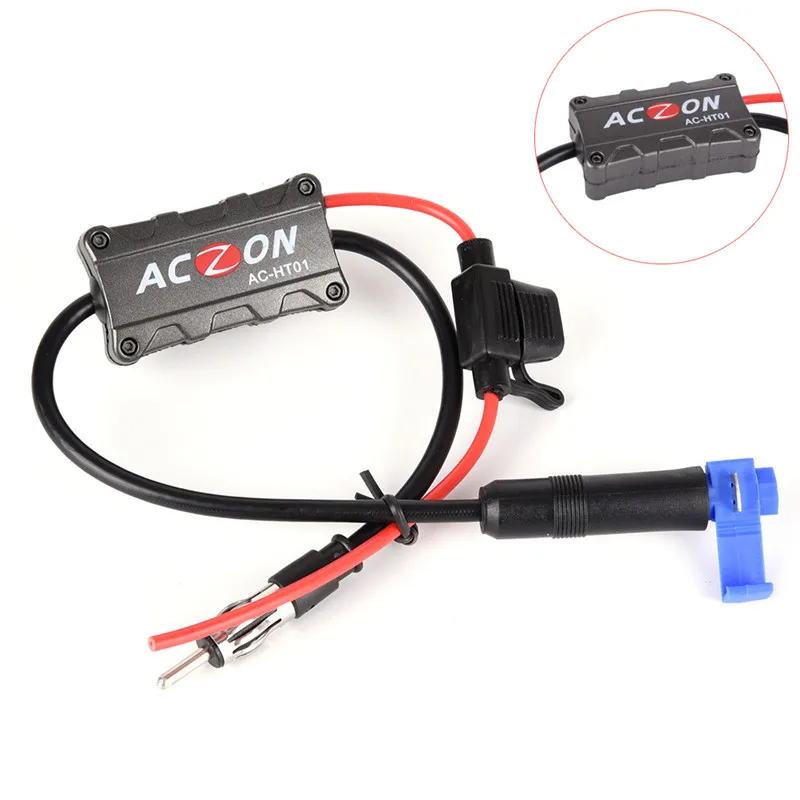 1pcs 40cm Car Radio Antenna Amplifier DC 12V FM Stereo Signal Booster | Автомобили и мотоциклы