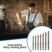 

Tile Drilling Bit Triangular Glass Ceramic Ceramic Woodworking Stone Replacement Reusable Household Power Hand Tool Accessories