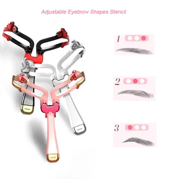 

NEW Adjustable Eyebrow Shapes Stencil Eyebrow Stencil Makeup Shaper Makeup Model Template Tool Eyebrows Card Styling Tools 1pcs