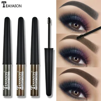 

3 Color Long Lasting Waterproof Eyebrow Mascara Cream Eye Brow Dak Grey Light Brown Shadow Makeup Beauty Comstic Tool with Brush