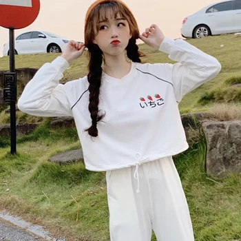 

Women Sweatshirts Winter Casual Long-Sleeve Hoodies Female Pullovers Tops Solid Hooded Sweatshirt Female Harajuku