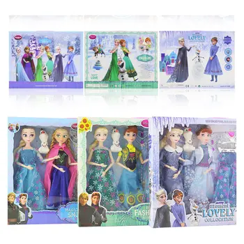 

Disney Frozen 2 Doll Dress Frozen Snow Queen Princess Dolls Toy Fashion Casual Wear Handmade Cloth Outfits-Accessories Best DIY